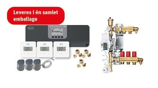 Roth Touchline SL golvvärmestyrning, trådlös, 3 slingor