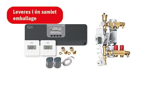 Roth Touchline SL golvvärmestyrning, trådlös, 2 slingor