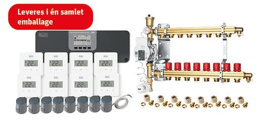 Roth Touchline SL golvvärmestyrning, trådlös, 8 slingor