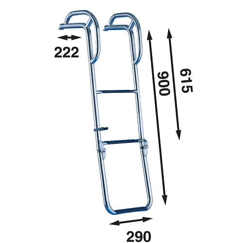 Båtsystem Badstege för peke, bu80p, 615-900