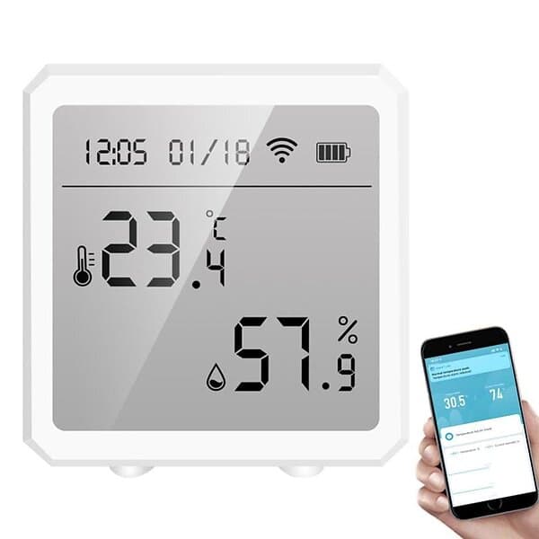 WiFi termometer og hygrometer med APP smarthus