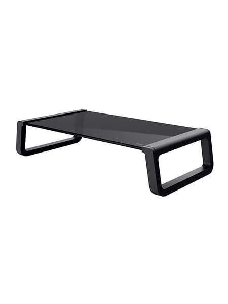 Monta Glass Monitor Stand, Black