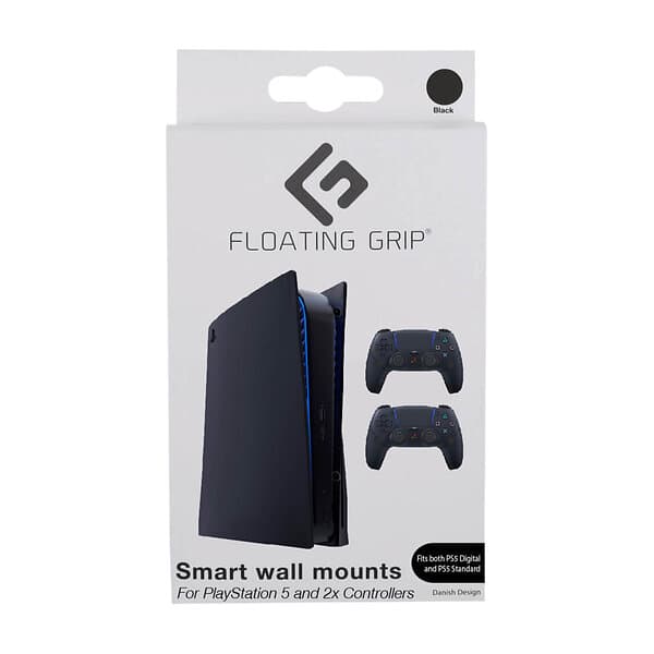 Floating Grip Ps5-väggfästepaket, Svart