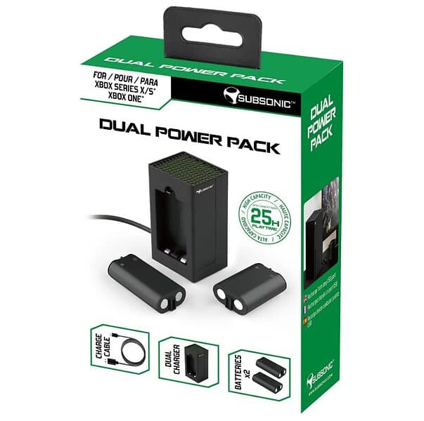 Subsonic Dual Power Pack Charging Kit Microsoft Xbox One