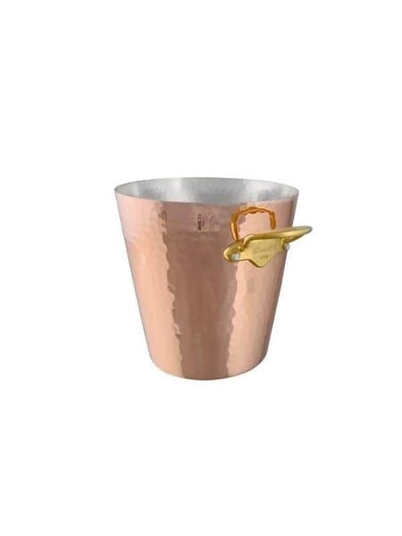 Mauviel Champagnekylare Rund 20x20 cm Hamrad Koppar