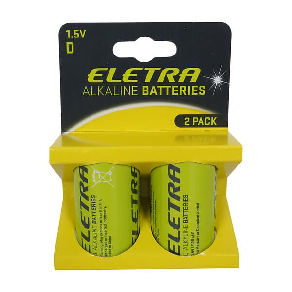 Eletra Ea2d23 D-batterier, 2 St