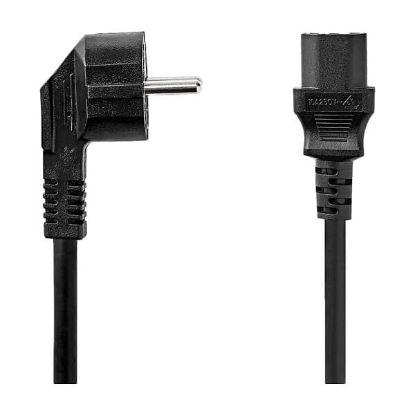 Nedis Strömkabel C13 Schuko 2 M, Svart