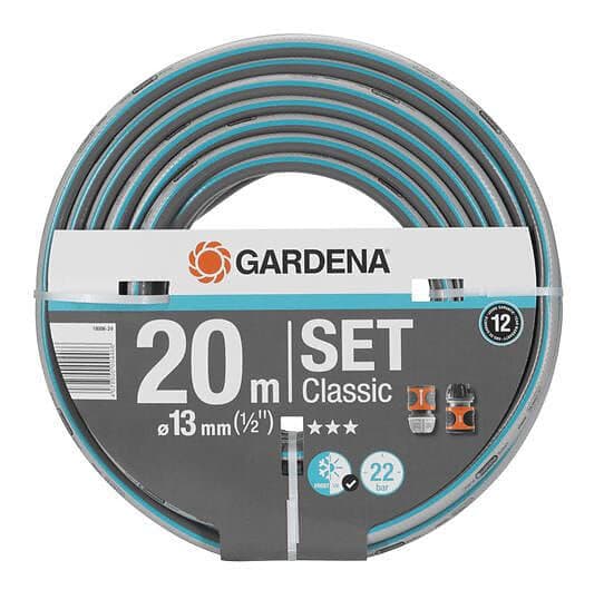 Gardena 18006-24 Classic 20m 1/2" Set med 1x18215-20 & 1x18213-20