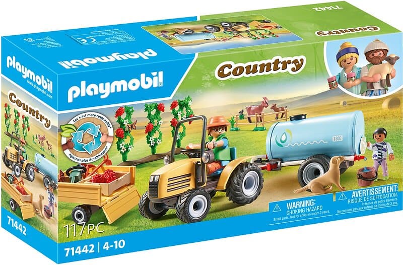 Playmobil Country 71442 Tractor with trailer and water tank