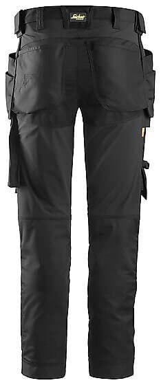 Snickers 6241 Arbetsbyxa Stretch Hölsterfickor Svart D88