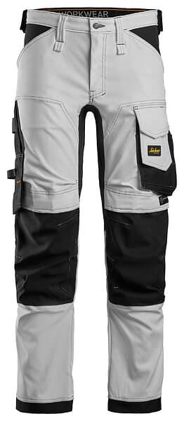 Snickers 6341 Arbetsbyxa Stretch Vit/Svart 104