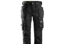 Snickers 6241 Arbetsbyxa Stretch Hölsterfickor Svart C56