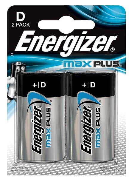 Energizer Max Plus D/E95 Batteri 2-Pack