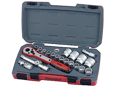 Teng Tools T1221-6 Hylsnyckelsats 21-delar 1/2"