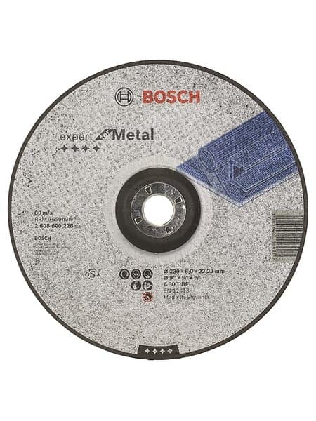 Bosch Slipskiva 230x6mm för Metall