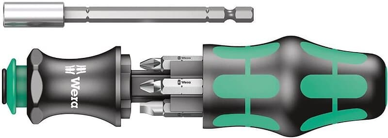 Wera Bitsskruvmejsel Kraftform Kompakt 28 SB, 6 delar spår/PH/PZ