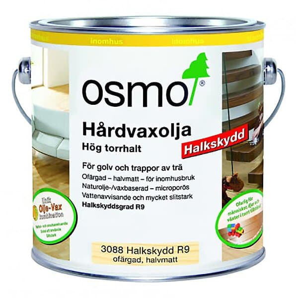 Osmo Hårdvaxolja Halkskydd R9 3088 0,75 Liter m.