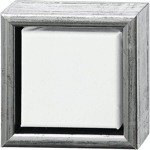 Creativ Company Canvas Artistline med Ram 1 St ArtistLine ram, vit, antiksilver, djup 3 cm, stl. 257500