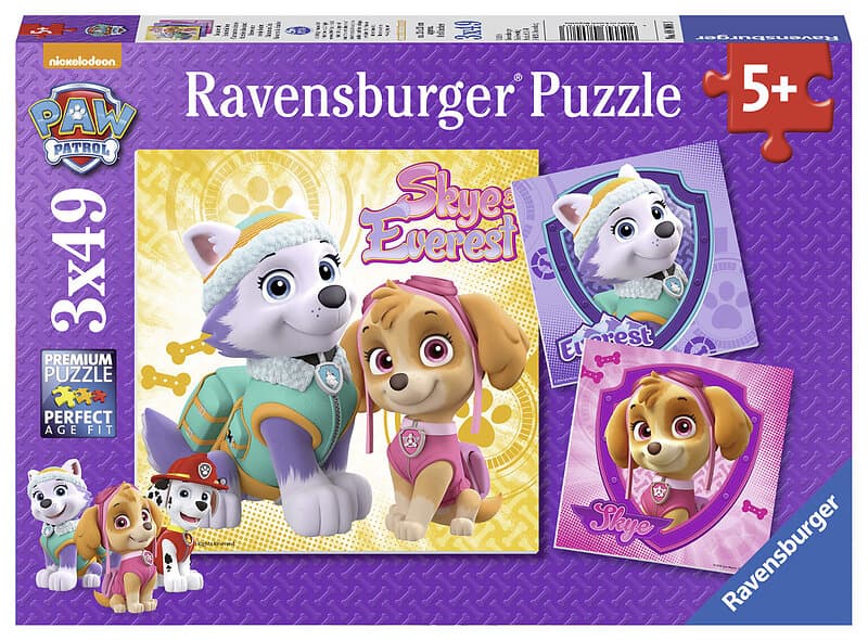 Ravensburger Pussel Paw Patrol Glamourous Girls 3x49 Bitar