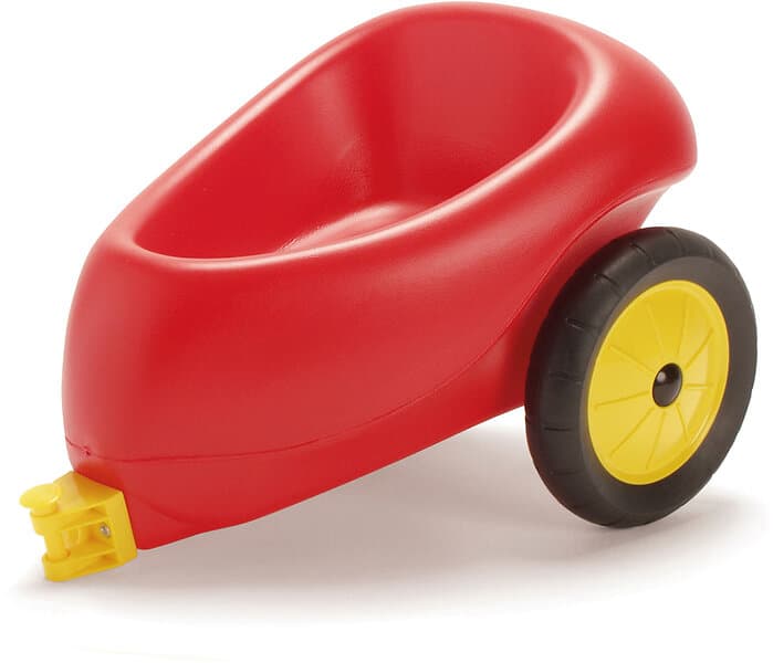 Dantoy Släp Gummihjul, Röd/Blå