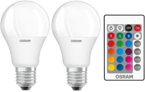 Ledvance LED-lampa med fjärrkontroll, 2 pack, E27