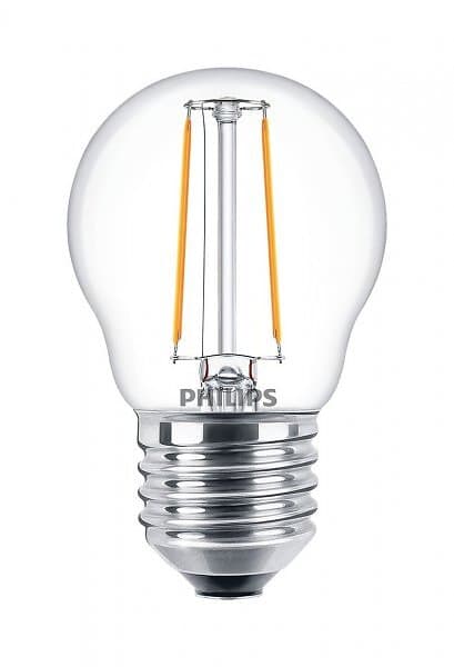 Philips E27 2W LED Filament Klot varmvit