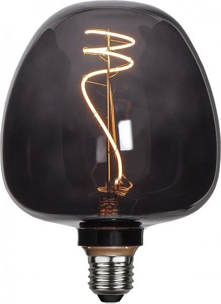 Star Trading LED-lampa E27 G125 Decoled (Grafit)