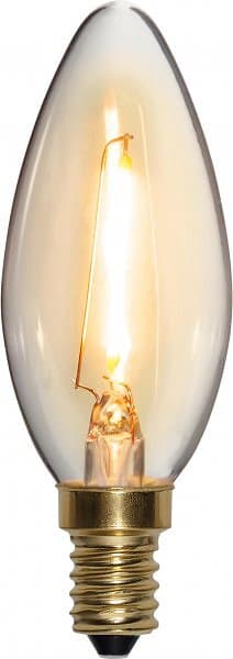 Star Trading E14 kronljus decoration LED 0,8W (Transparent)