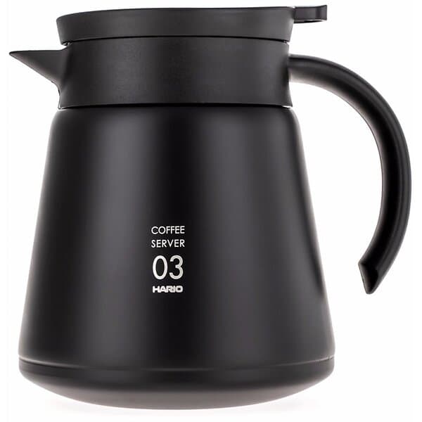 Hario V60 Insulated Stainless Steel Server storlek 03 800ml. svart