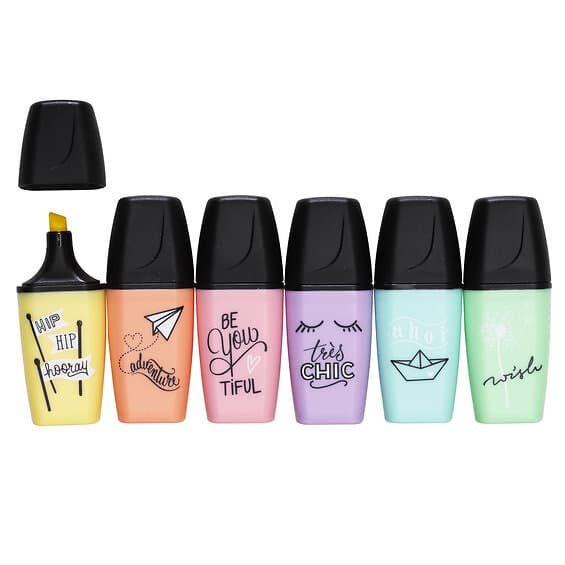 Stabilo mini 6-pack pastell