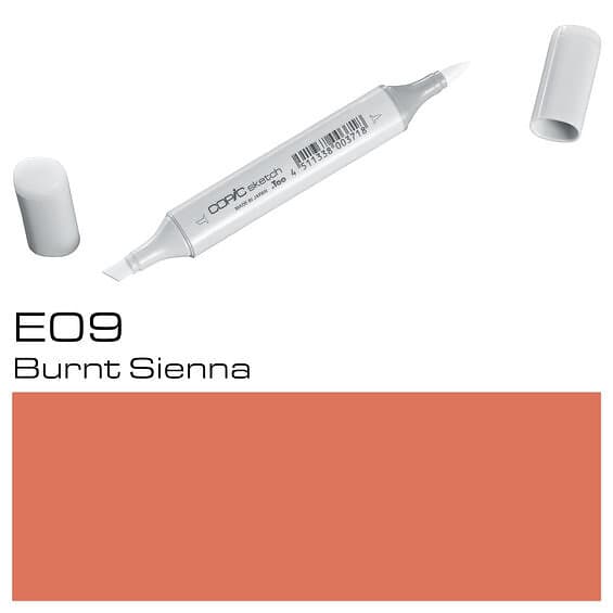 Copic Sketch E09 Burnt Sienna