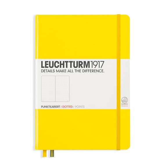 Lemon Leuchtturm Notebook A5 Dotted – Hardcover