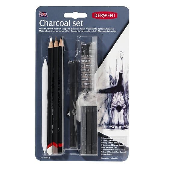 Derwent Charcoal set