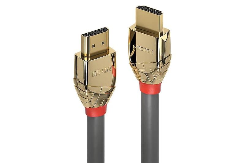 Lindy 37865 HDMI-kabel 7,5 m HDMI Type A (Standard) Guld, Grå