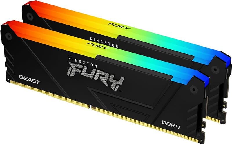 Kingston FURY Beast RGB 2x16GB DDR4 RAM 3600MHz DIMM 288-pin Icke ECC CL18 (KF436C18BB2AK2/32)