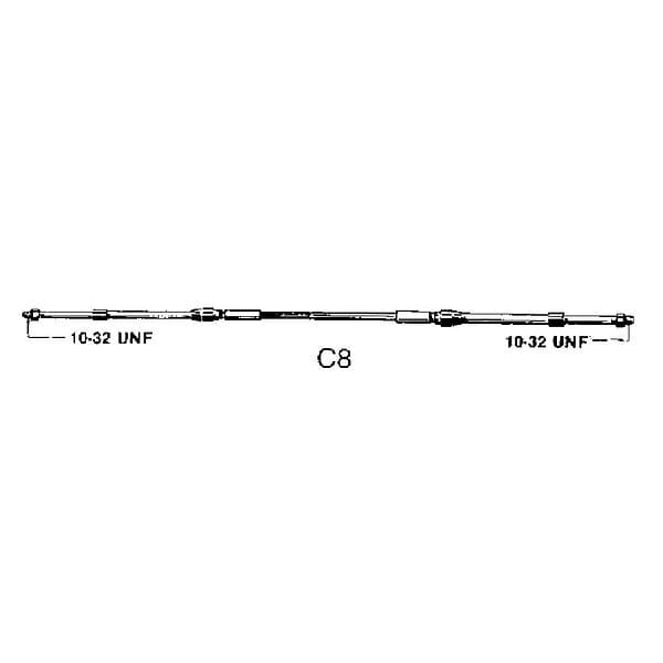 Ultraflex C8 Control Cable Silver 28´