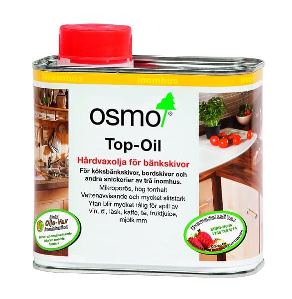 Osmo 3068 Hårdvaxolja Top-Oil Ljus Vit 0,5 Lit