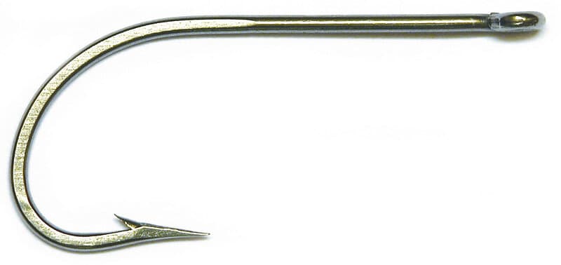 Mustad Rostfritt stål enkelkrok, rak 1/0