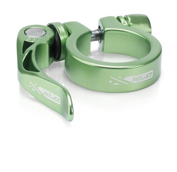 XLC sadelkloss grön med Quick Release Storlek 34,9 mm