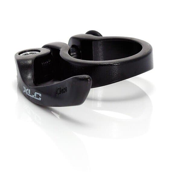 XLC Sadelstolpsklämma med QR, svart Storlek 31,8 mm