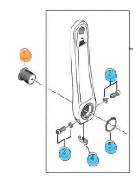 Shimano Bult till pedalarm FC4700,FC4703,FC5800,FC6800