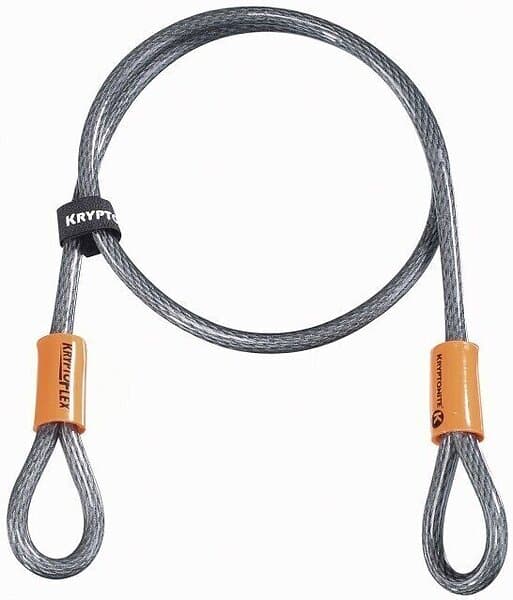 Kryptonite Låsvajer KryptoFlex 410 Double Loop, 120 cm, Ø10 mm