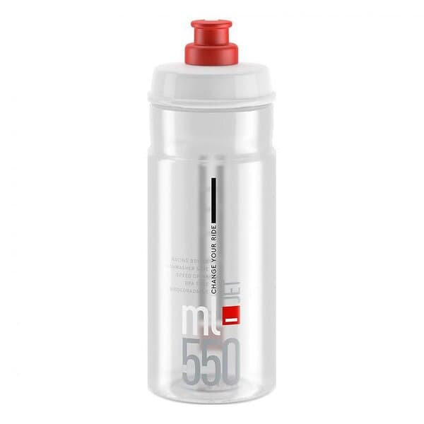 Elite Cykelflaska Jet Klar 550ml, Klar, 550