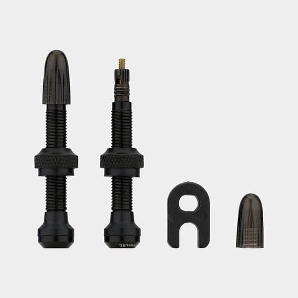 Valve Schwalbe Tubelessventil Tubeless 40 mm, aluminium, 2-pack ventilkärneverktyg