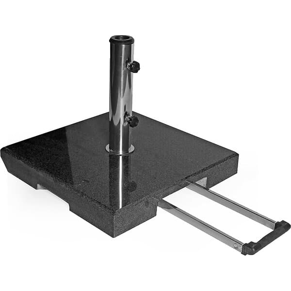 Brafab Mito parasollfot med hjul granit blank 50kg