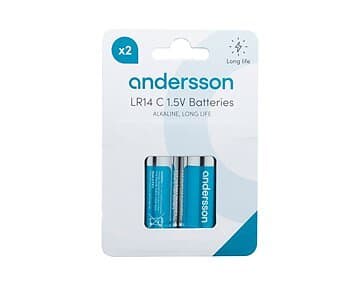 Andersson LR14 C Long Life Alkaline 2pcs