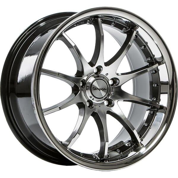 Tomason TN8 Hyper Black Polished 9.5x19 5/120 ET15 B77.1