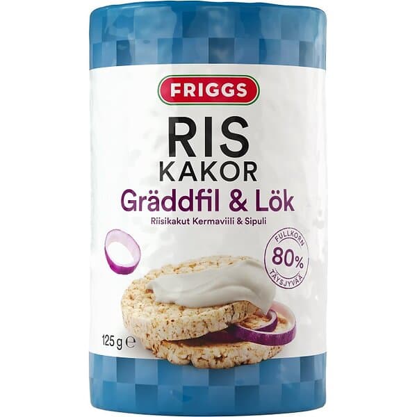 Friggs Riskakor Gräddfil & Lök 125g