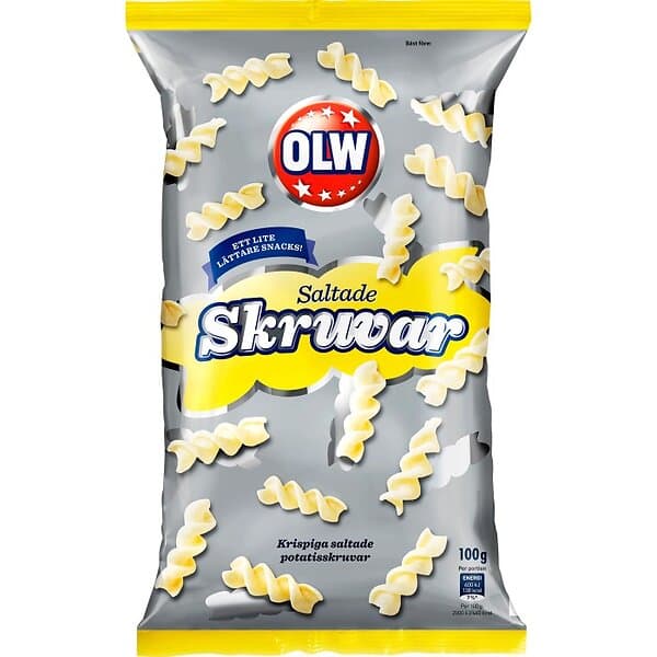 OLW Saltade Skruvar 100g