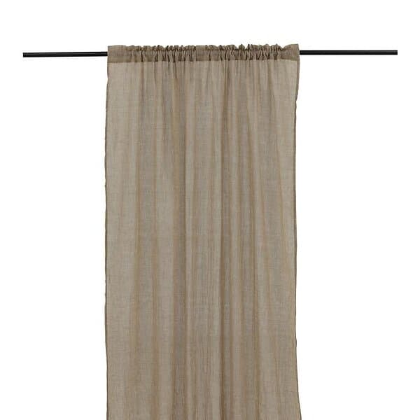 Venture Home Gardinlängd Elena Curtain Polyster/cotton Brown 135*240 Channel 15931-503